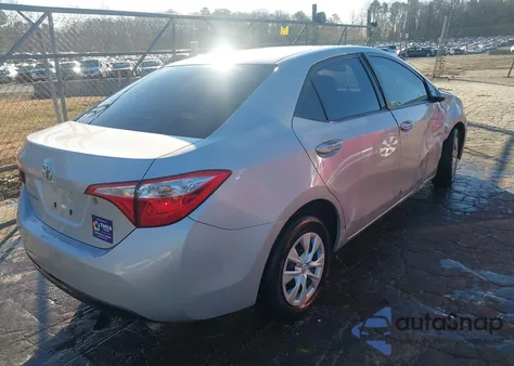 2014 Toyota Corolla L z USA, uszkodzony, nr VIN 2T1BURHE9EC194221